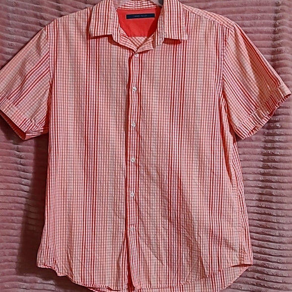 4/$25 PERRY ELLIS LARGE MENS DRESS SHIRT LIKE NEW - Picture 1 of 8